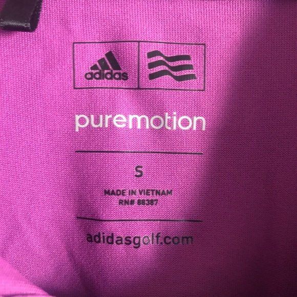 ADIDAS Men’s Purple Golf Polo Short Sleeve Size Small - Picture 6 of 7